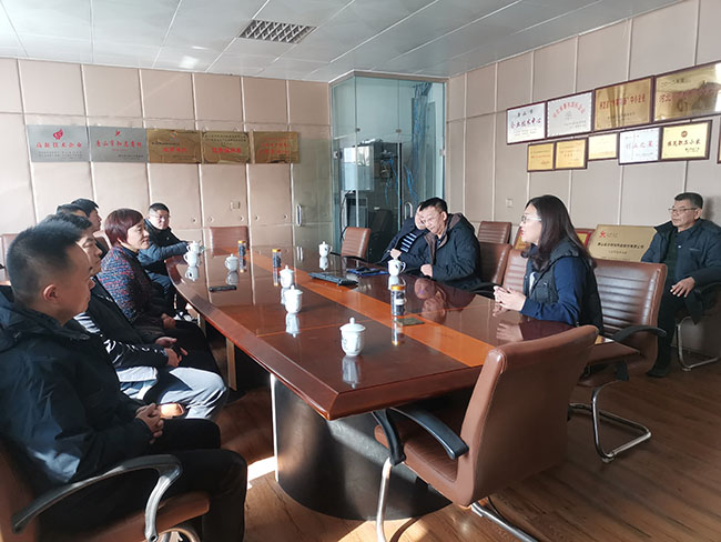 Persekutuan Perindustrian dan Perdagangan Shandong melawat Syarikat Tangshan Jinsha
